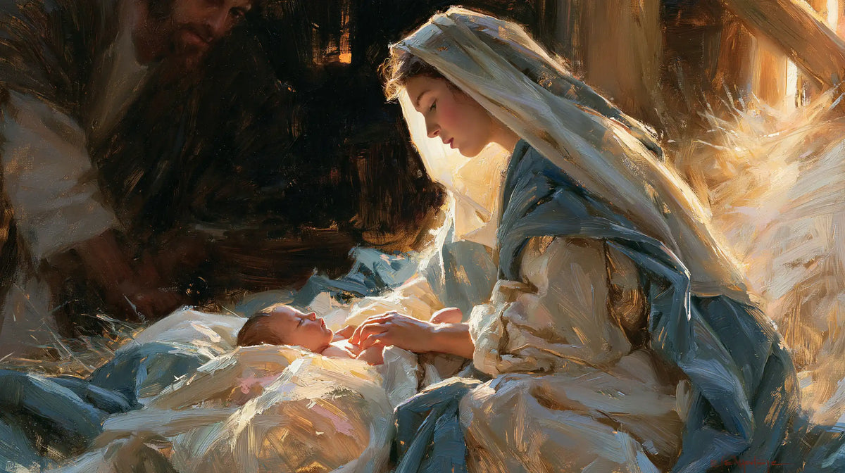 La Nativité — Le Sommeil au bord des reflets roses