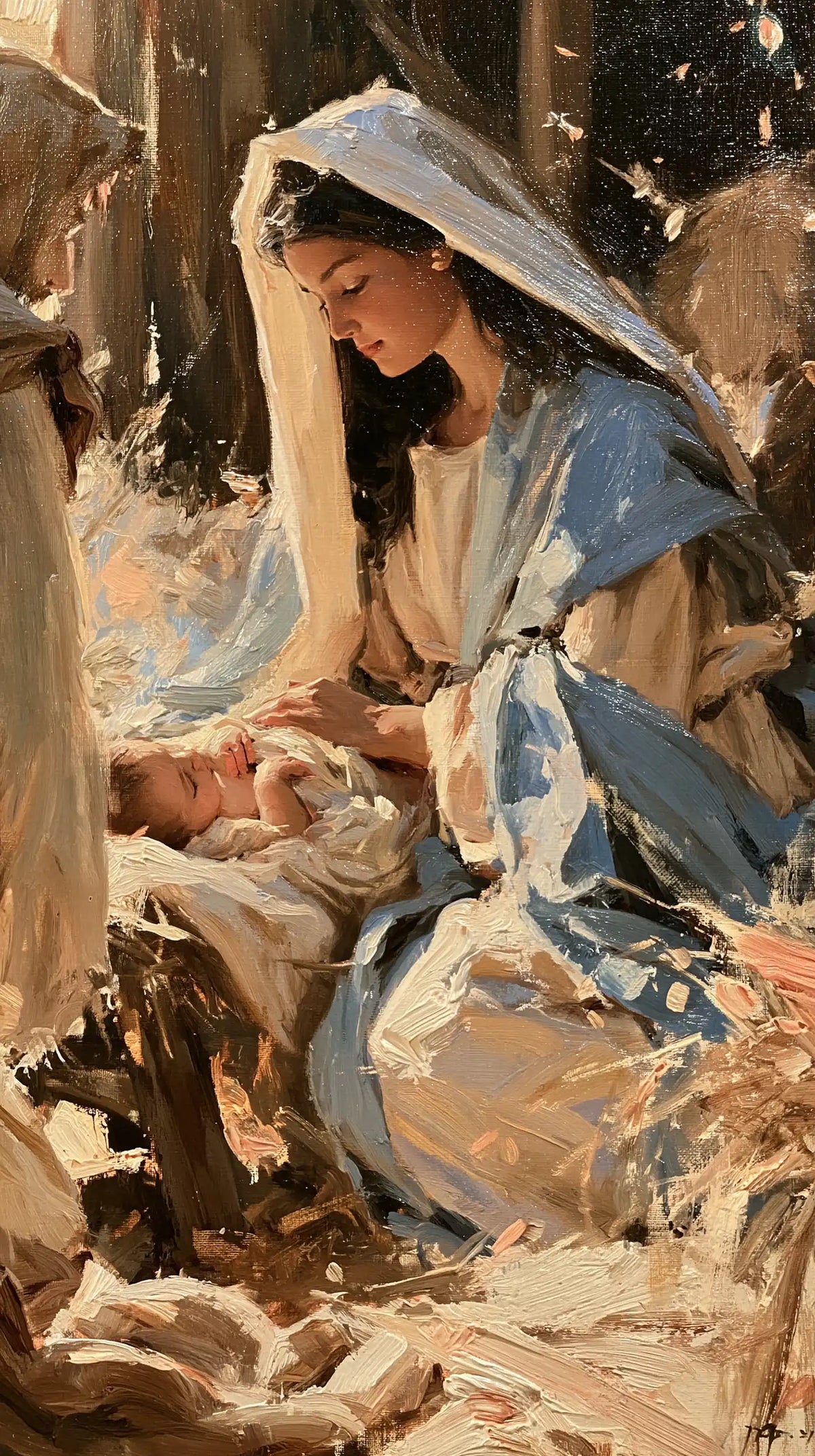 La Nativité — Le Sourire dans l’abri de bois