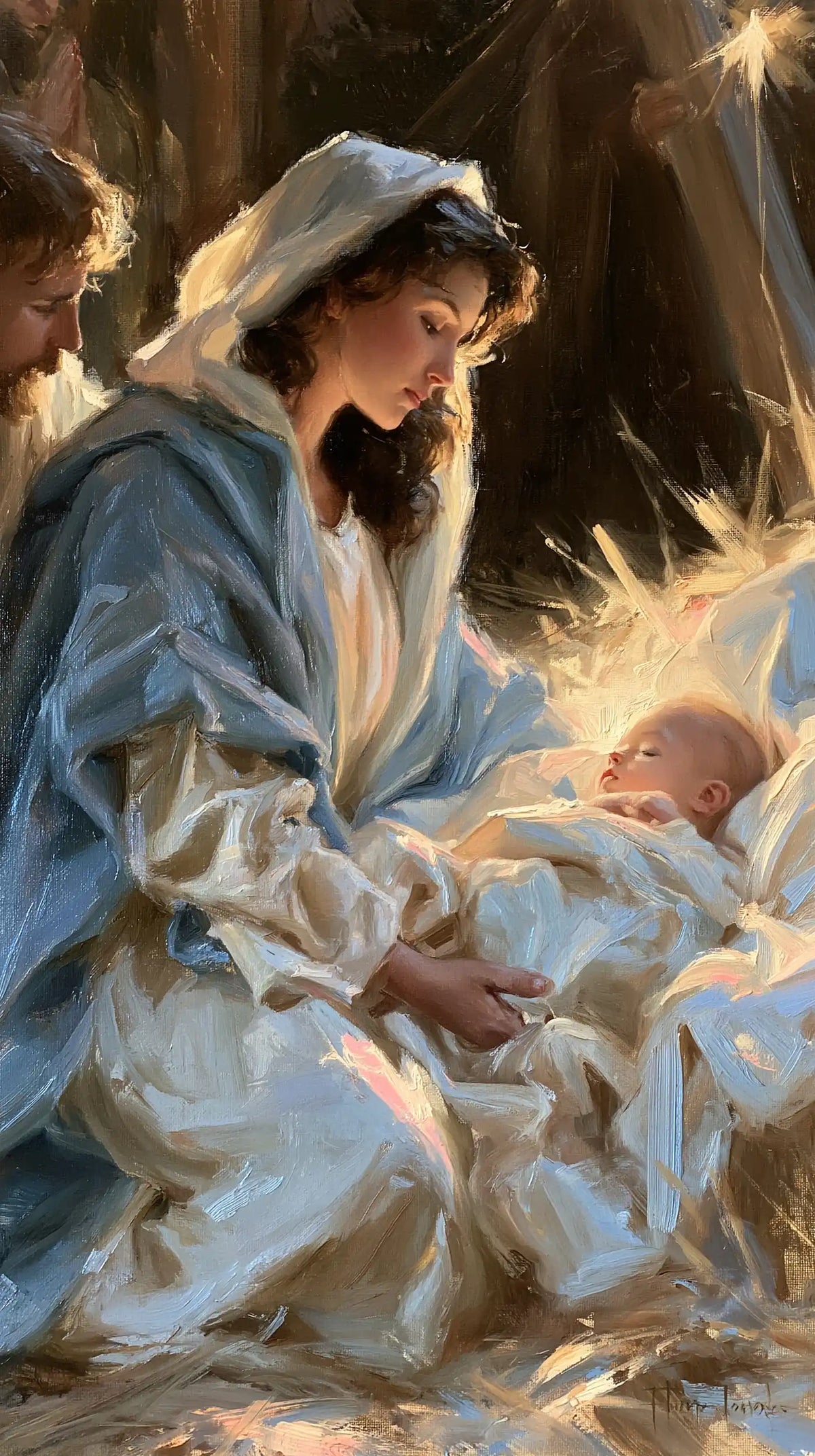 La Nativité — Le Repos dans les bras de nacre