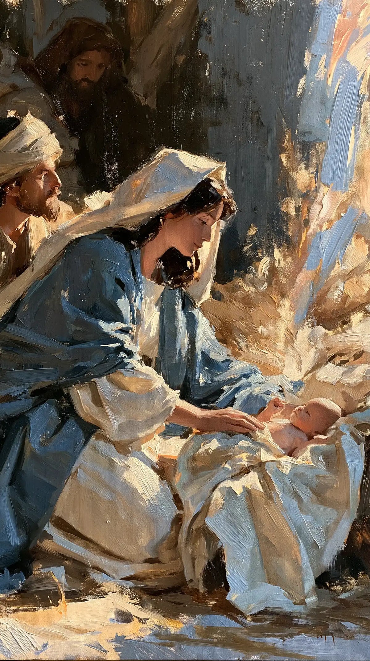 La Nativité — La Caresse sous la trouée céleste