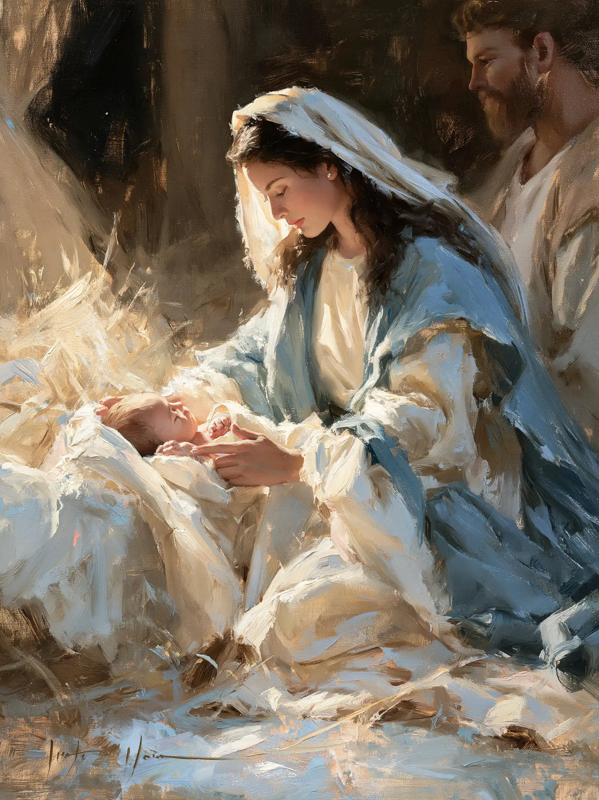 La Nativité — La Douceur sous les touches de lumière