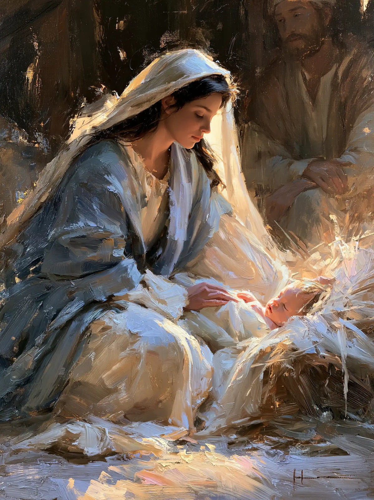 La Nativité — Le Berceau au bord du voile d’azur