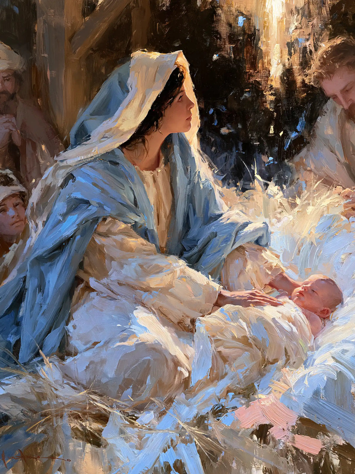 La Nativité — Le Regard vers la lumière suspendue