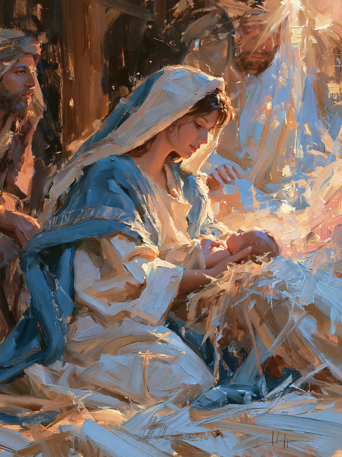 La Nativité — Le Berceau dans la pluie d’azur