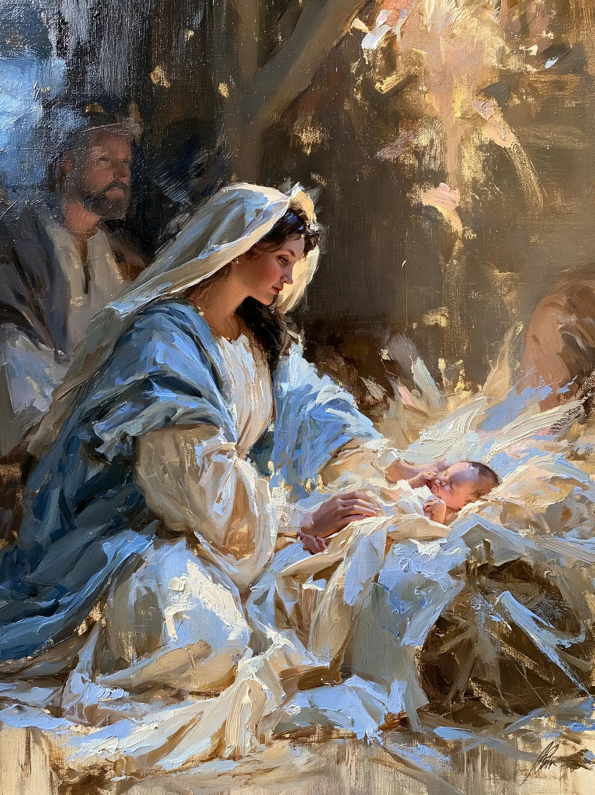 La Nativité — La Clarté descend sur la crèche