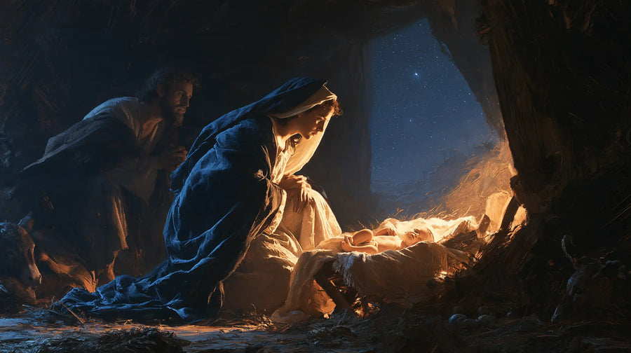 The Nativity - Midnight Blue Chiaroscuro · Landscape n° 13