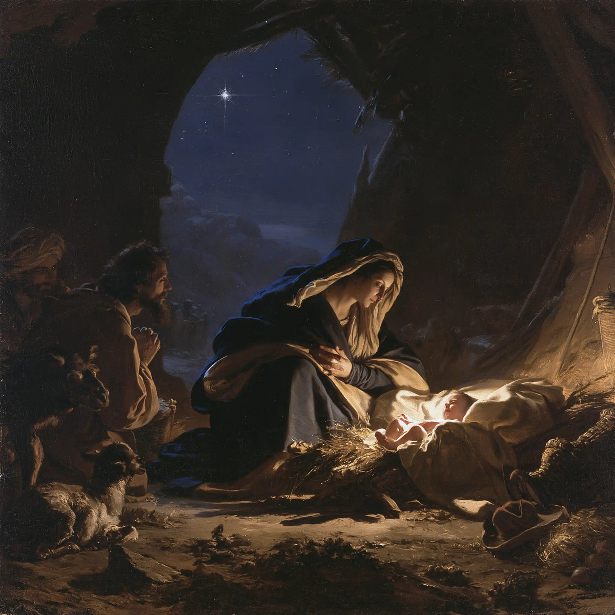 La Nativité — Le Petit Berceau devant la nuit violette