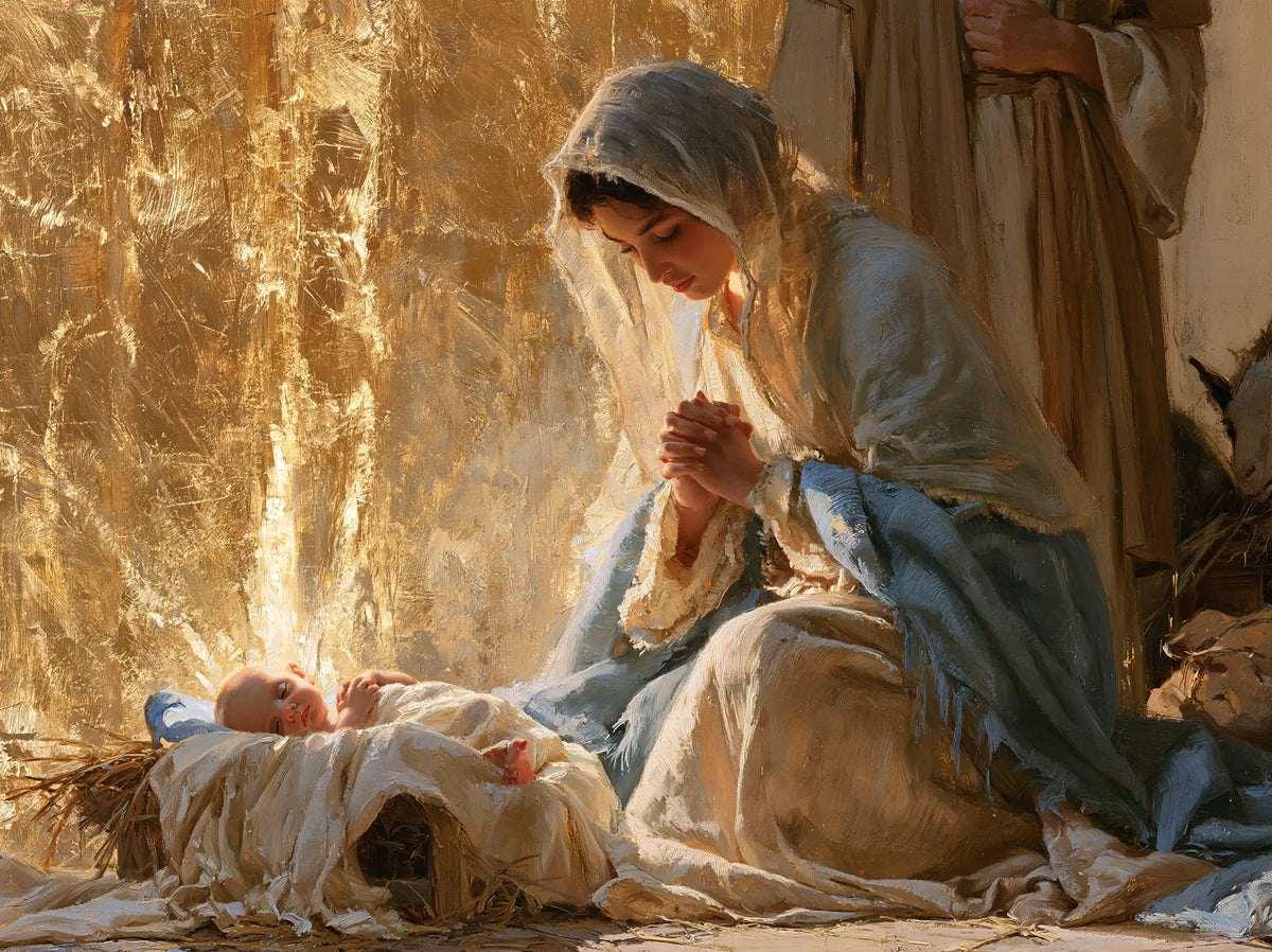 La Nativité — Le Berceau devant la cascade dorée
