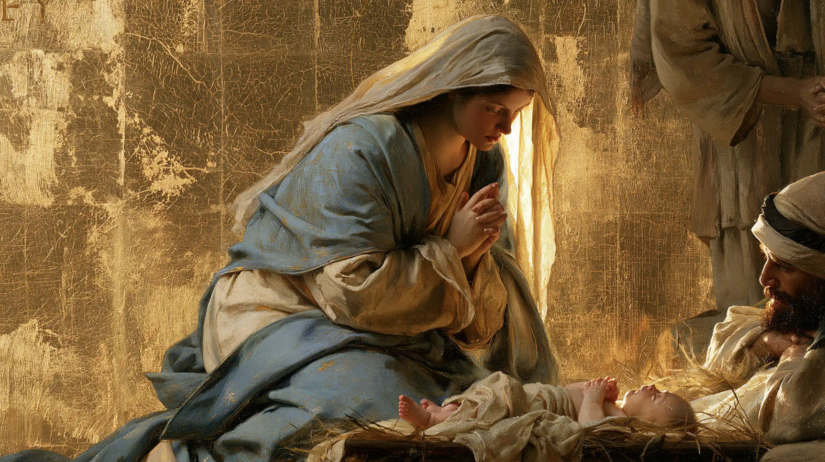 La Nativité — La Prière devant le petit corps étendu
