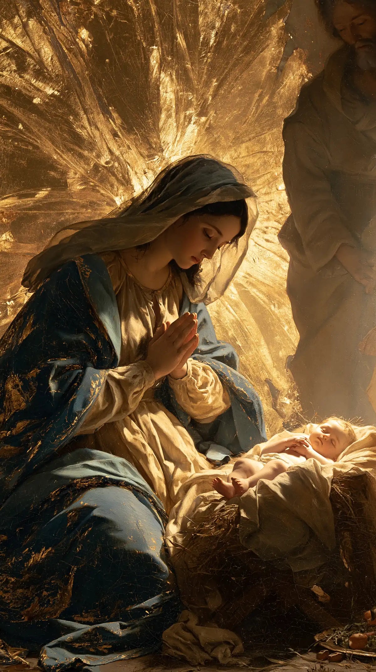 La Nativité — Le Berceau sous l’éclat en éventail