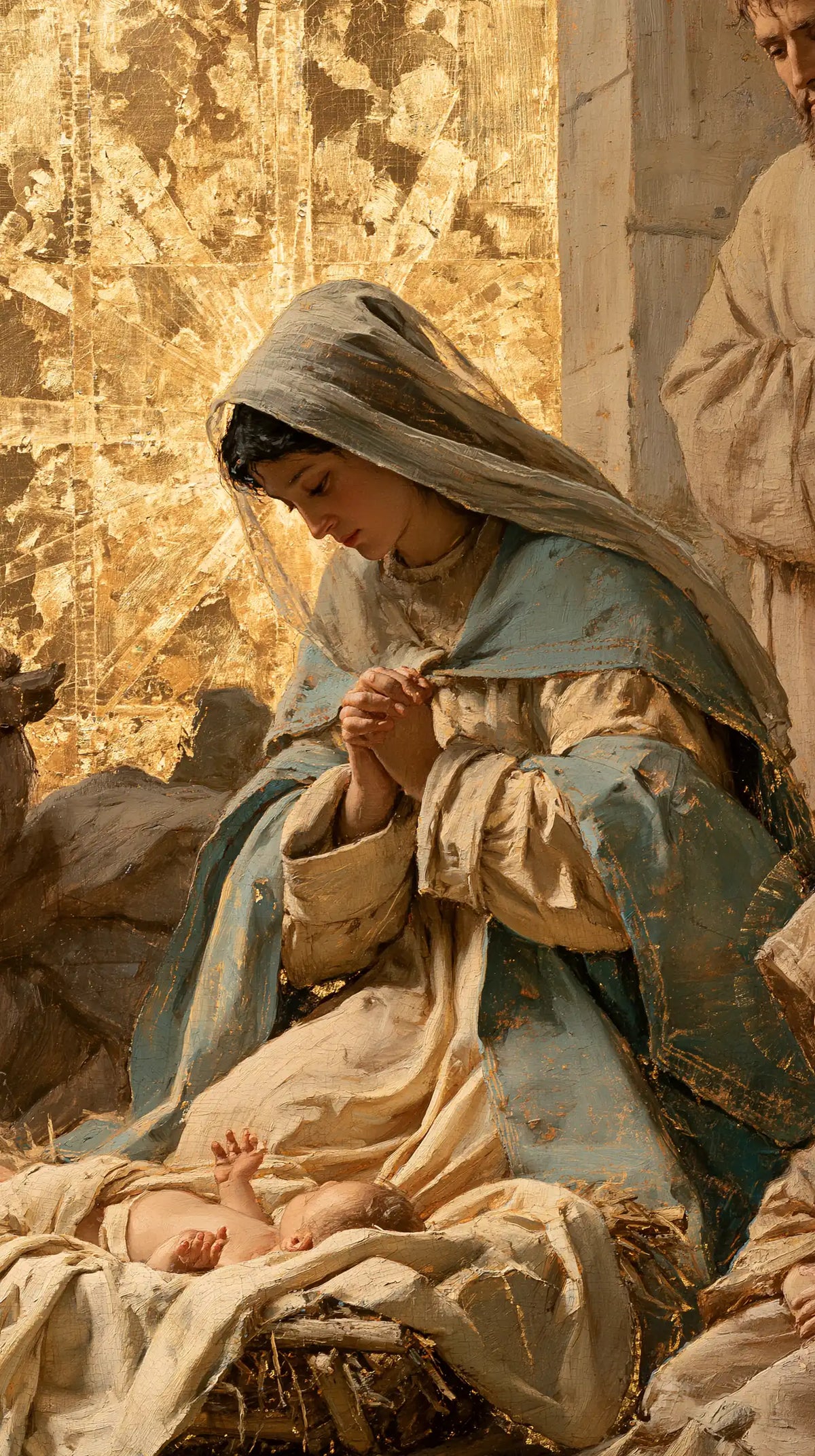 La Nativité — Le Petit Geste sous le manteau d’or pâle