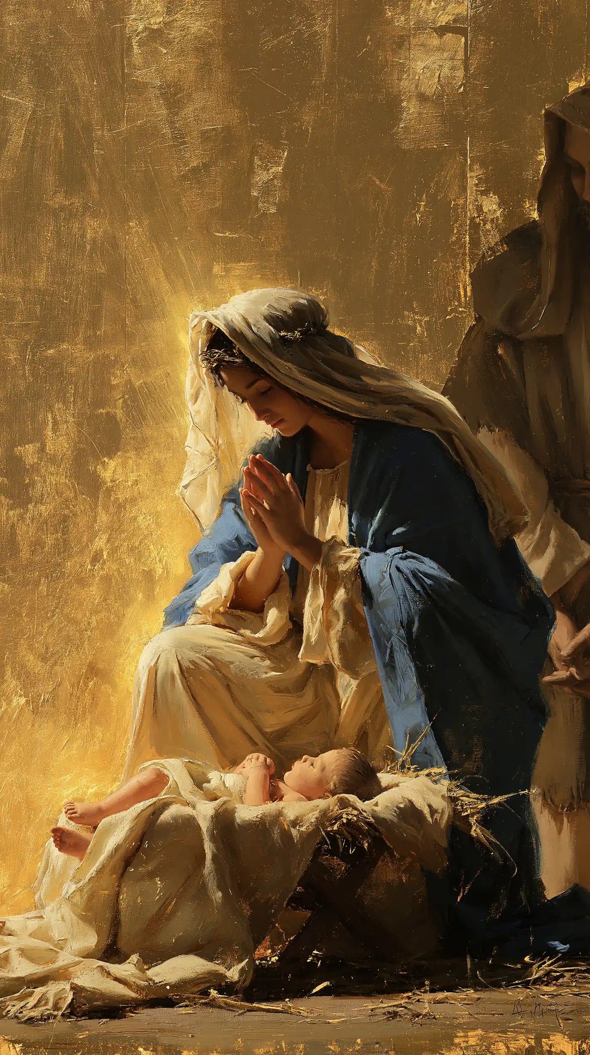 La Nativité — Le Berceau au pied du grand jour doré