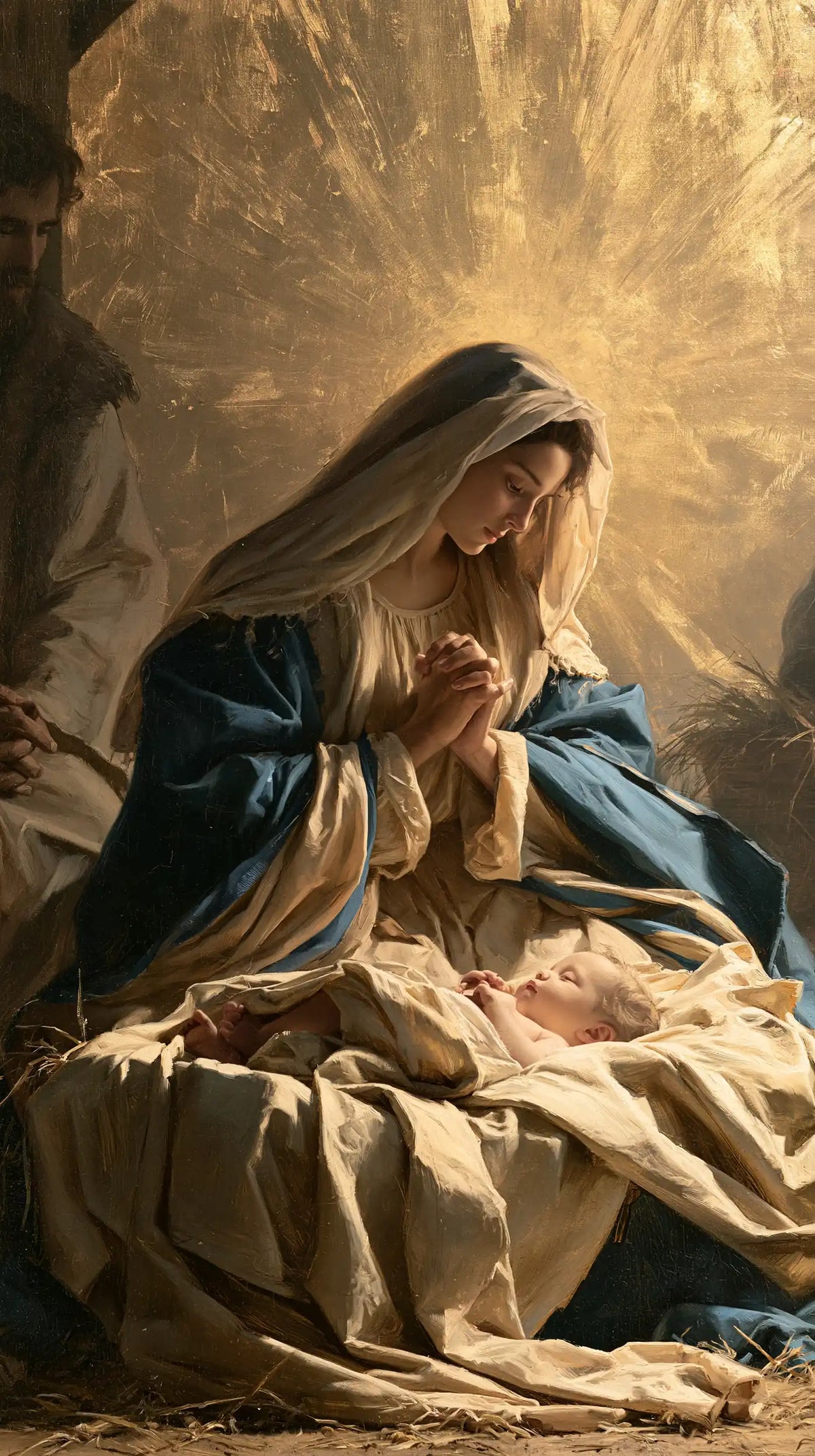 La Nativité — La Prière sous la lumière déployée