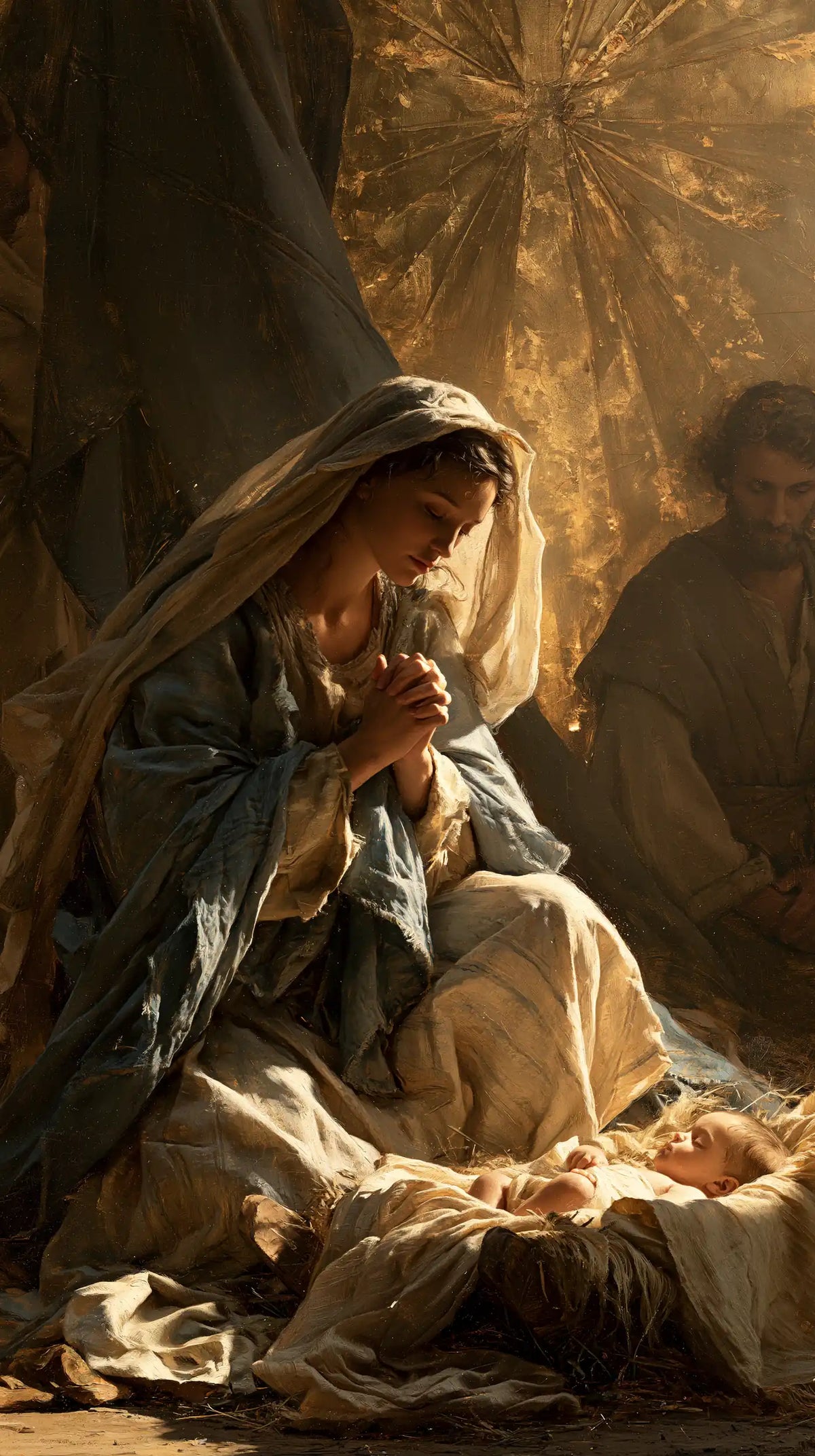 La Nativité — La Veille dans la haute lumière brune