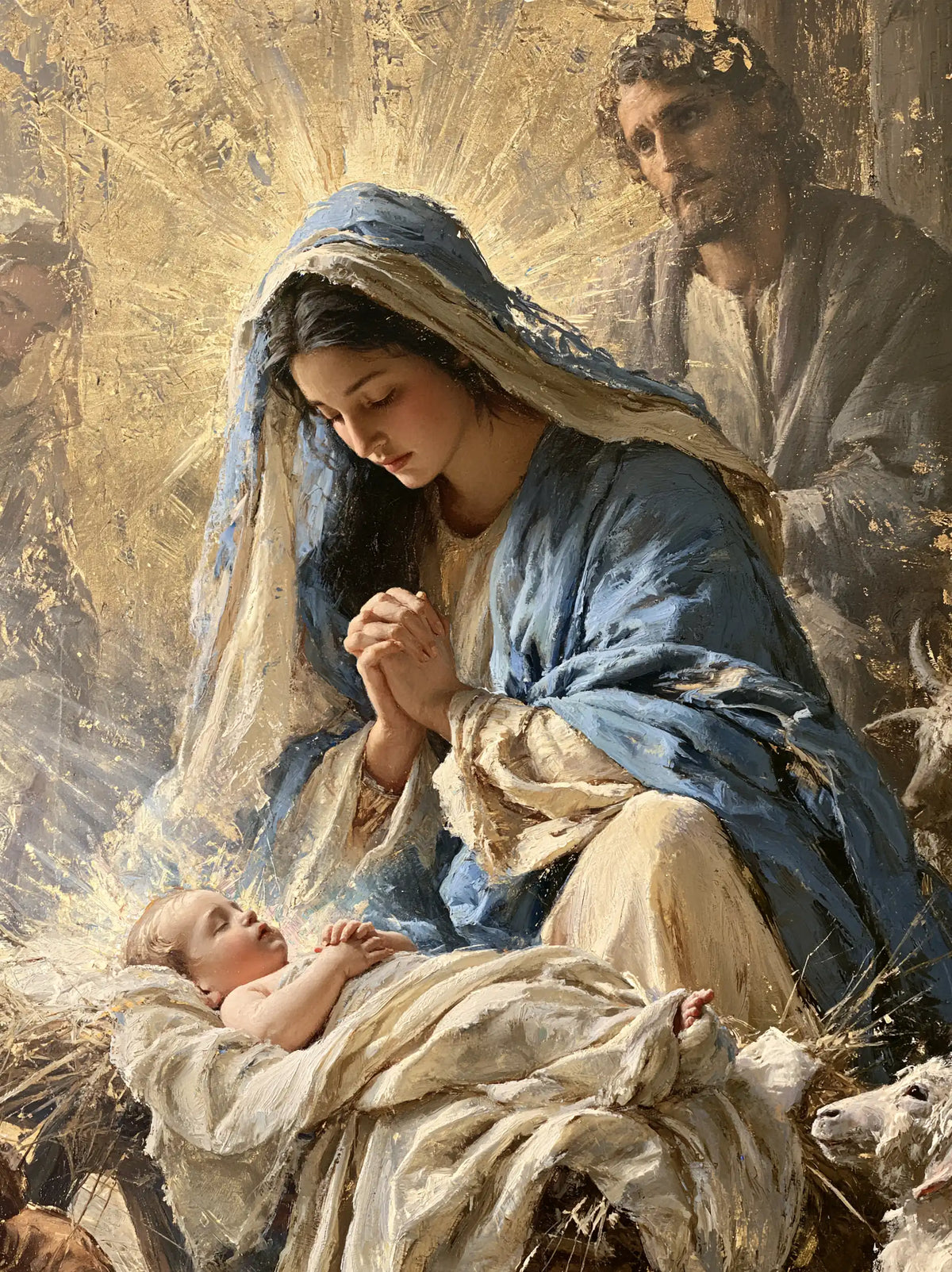 La Nativité — Les Langes blancs sous le voile de lumière