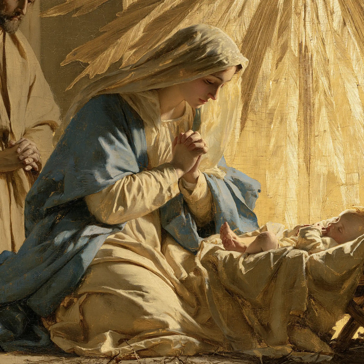 La Nativité — Le Recueillement sous les rayons tombants
