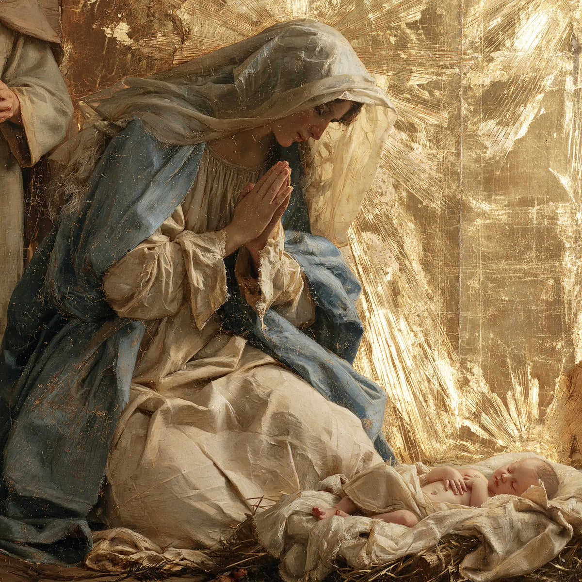 La Nativité — Le Voile devant la lumière en gerbes