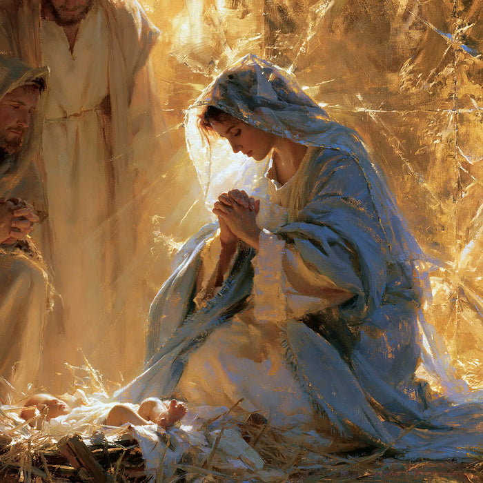 La Nativité — Le Bleu semé d’or de la prière