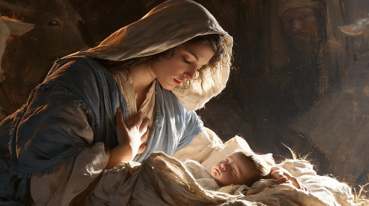 La Nativité — Le Repos sous le regard de velours