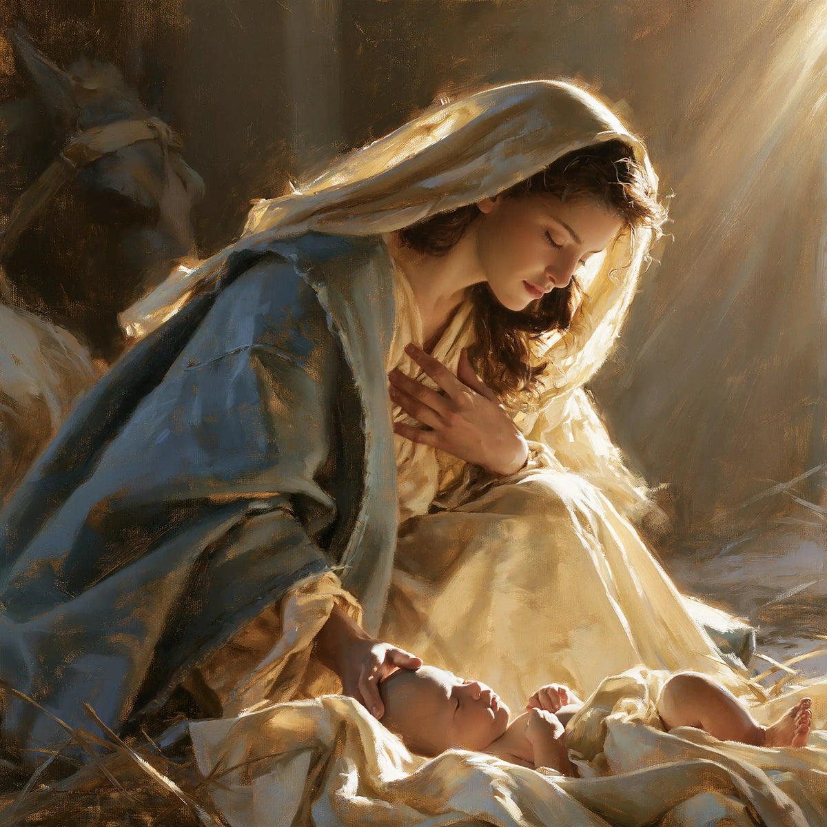 La Nativité — La Caresse sous le rayon tendre