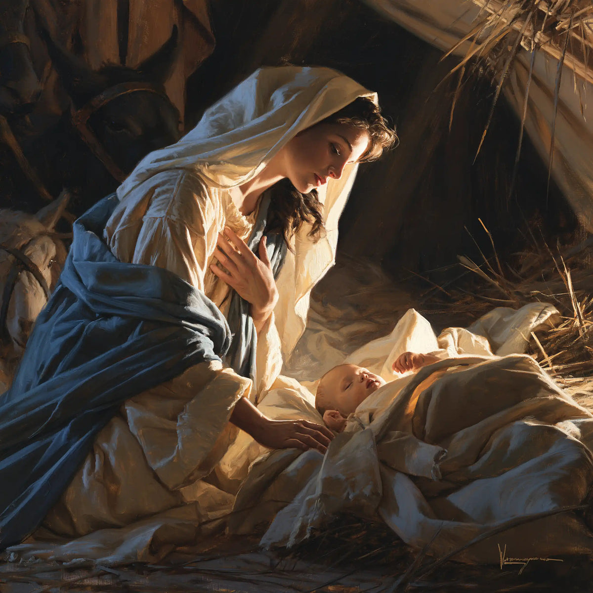 La Nativité — La Main offerte sous le toit de paille