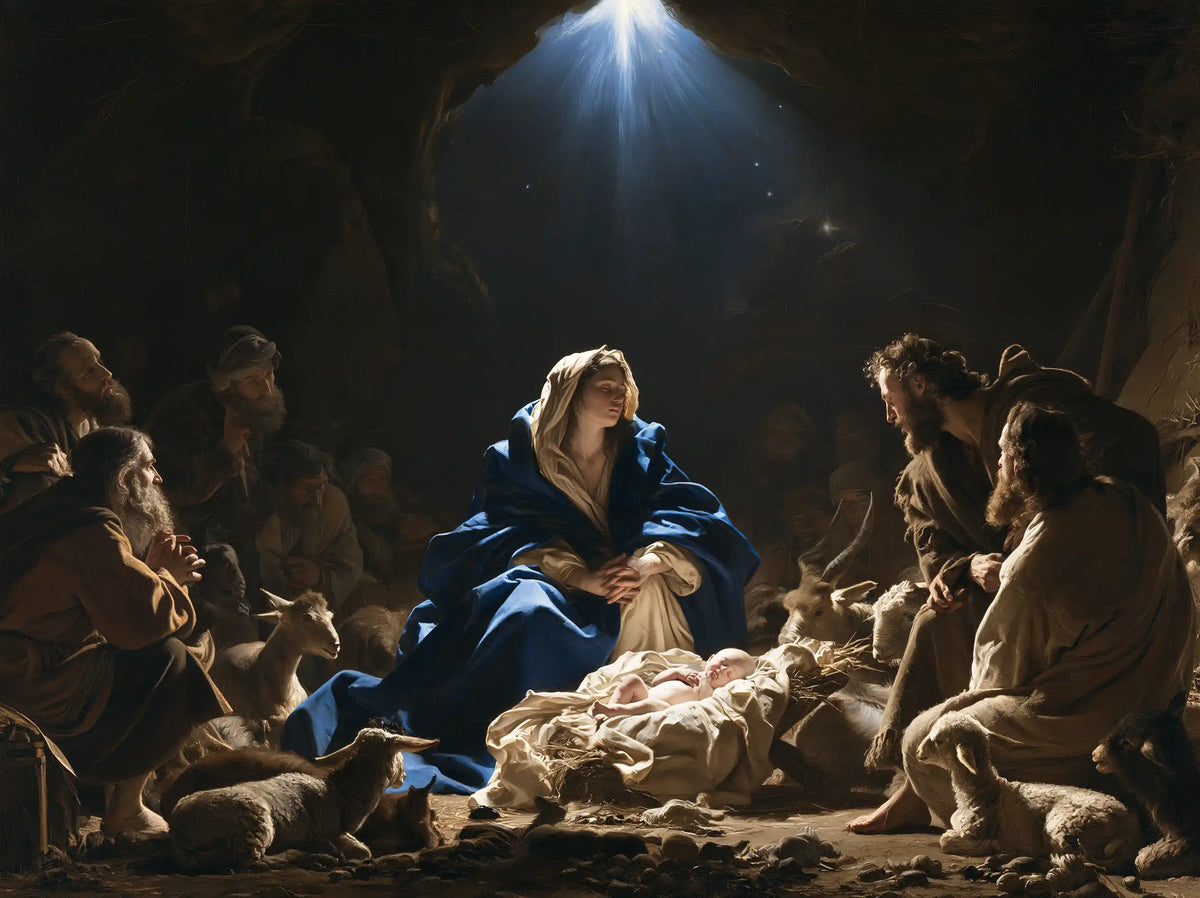 La Nativité — Le Cercle humble sous le rayon bleu