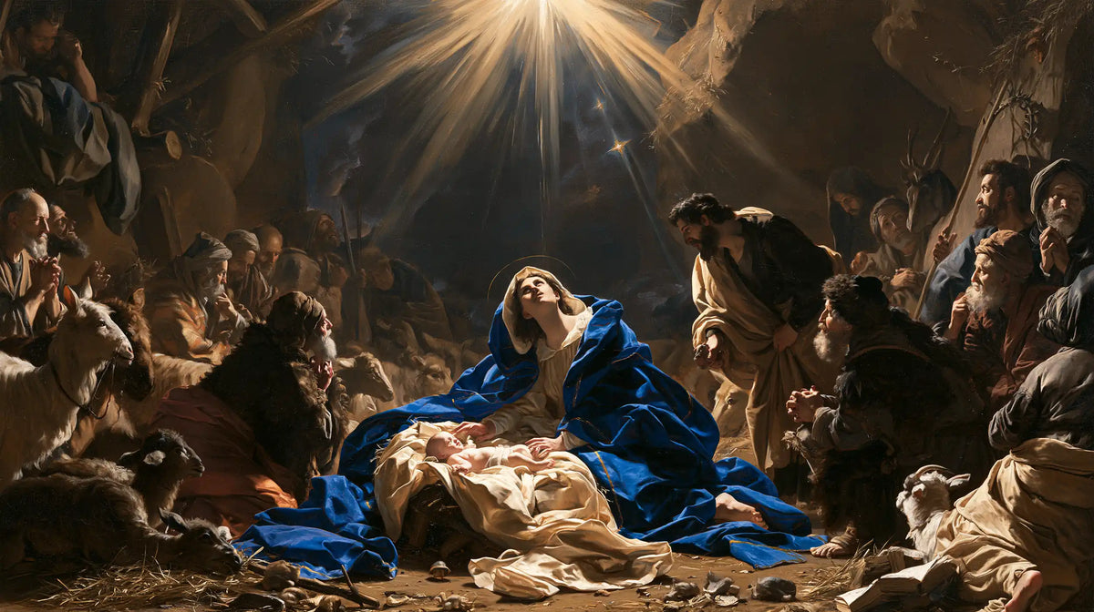 La Nativité — Le Regard sous la grande gerbe céleste