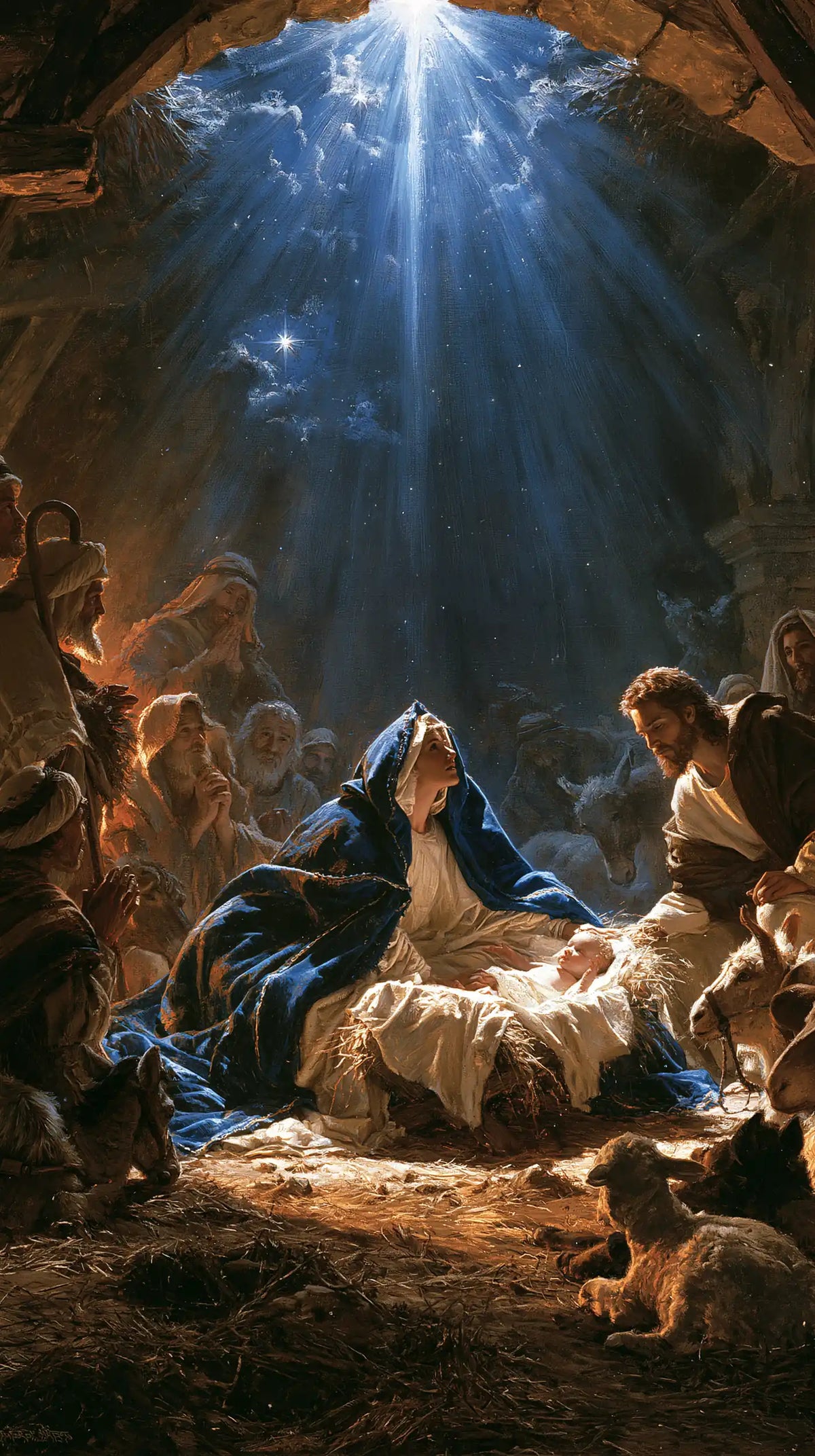 La Nativité — Le Regard dans la descente des rayons