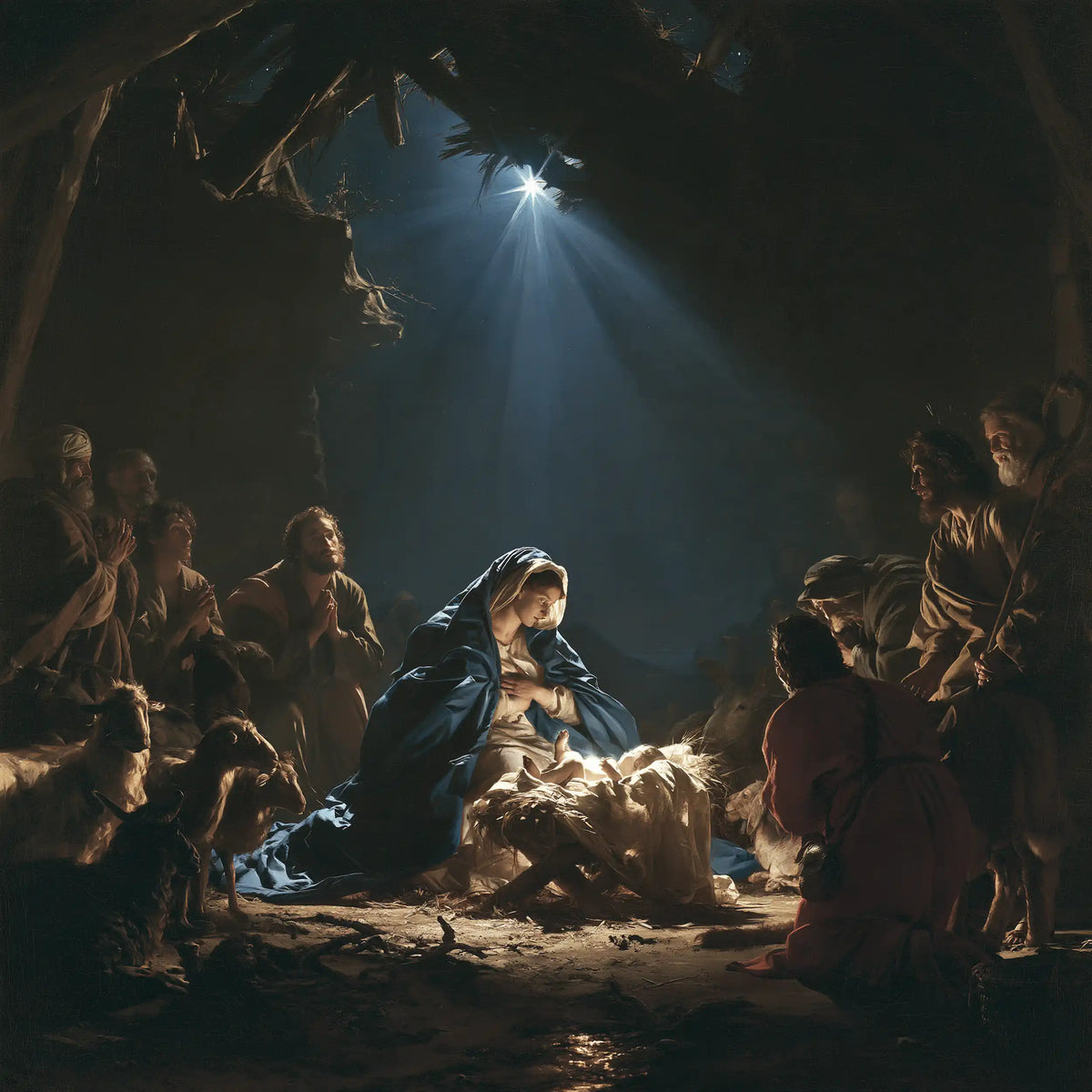 La Nativité — Le Berceau sous la petite brèche céleste