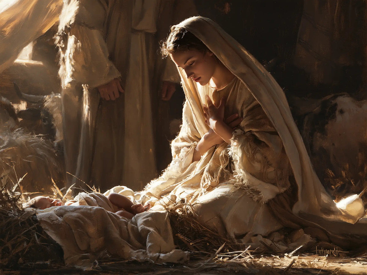 La Nativité — La Prière dans les étoffes naturelles