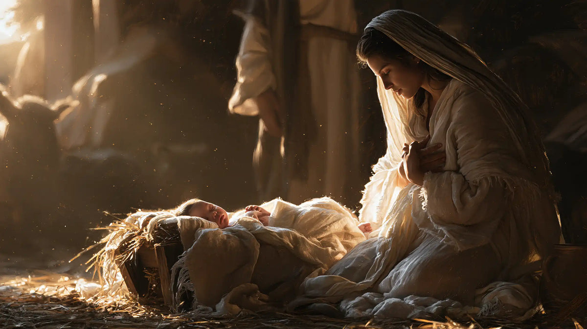 La Nativité — Le Repos sous le regard voilé