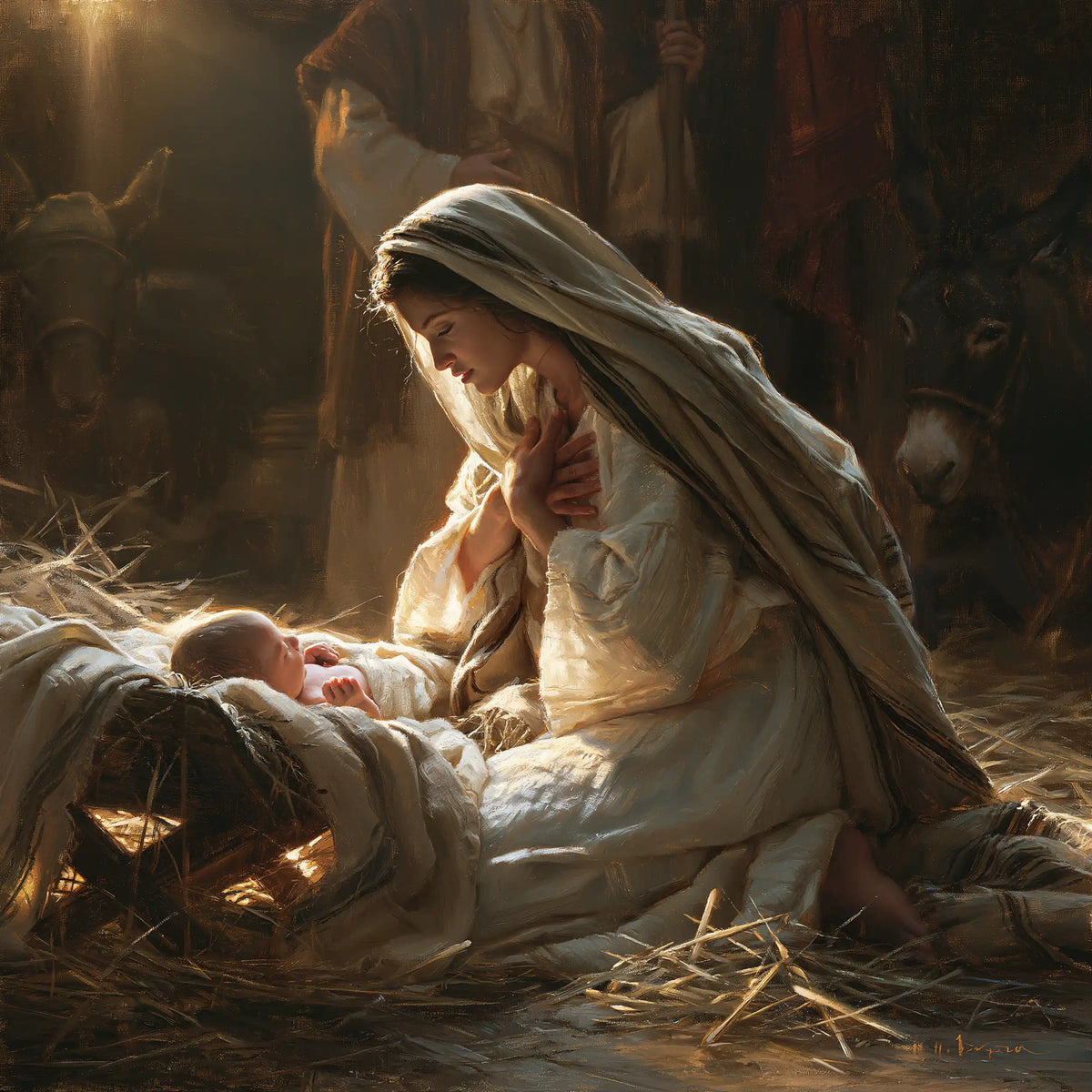 La Nativité — Le Voile de terre et le linge clair