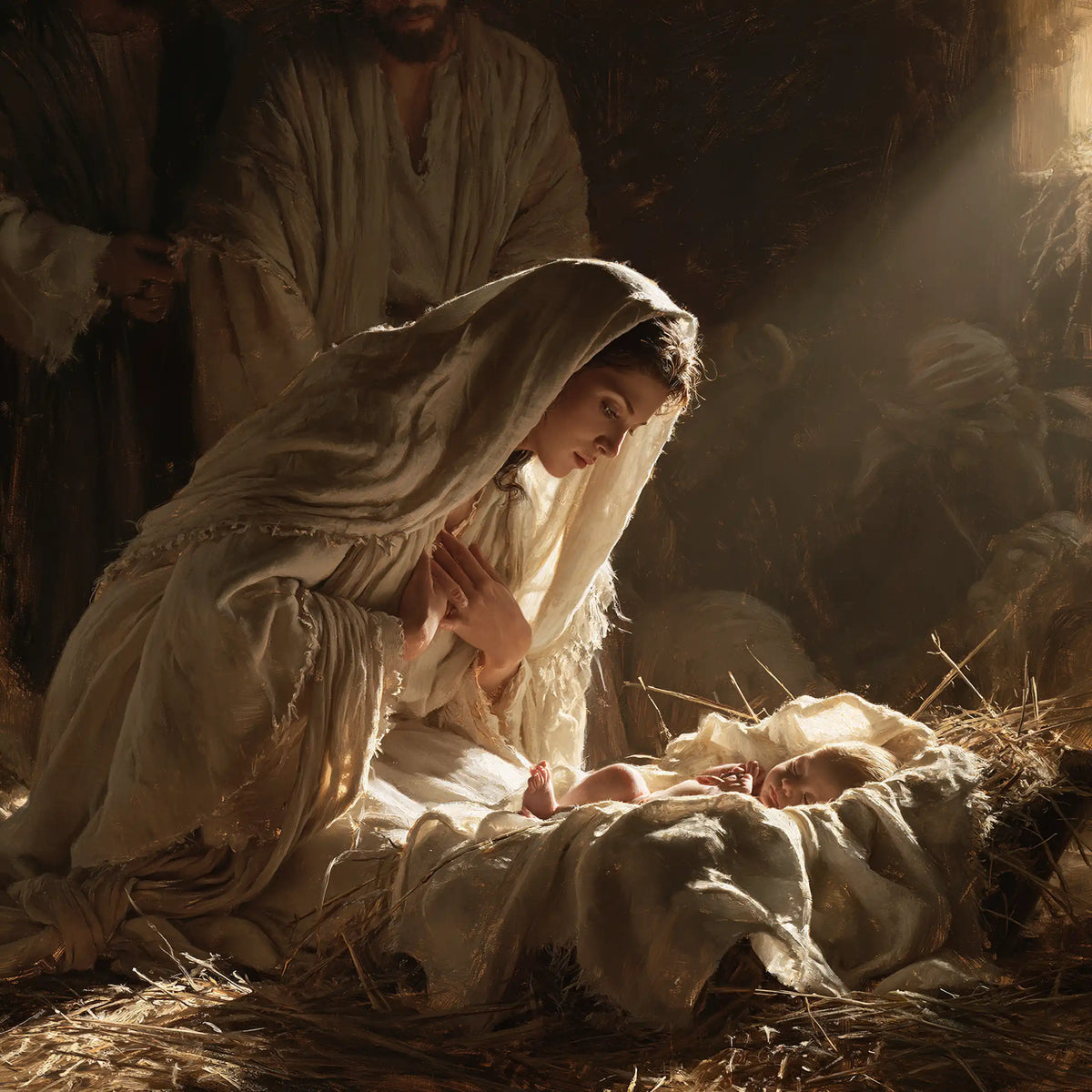 La Nativité — Le Repos sous le voile de lin