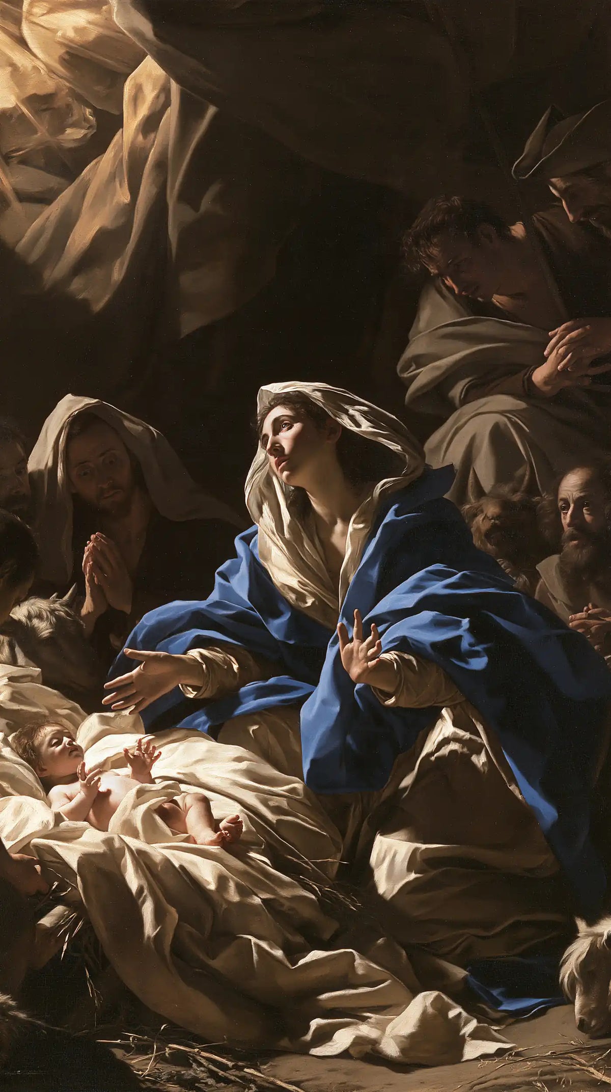 La Nativité — Sous la hauteur des voiles sombres
