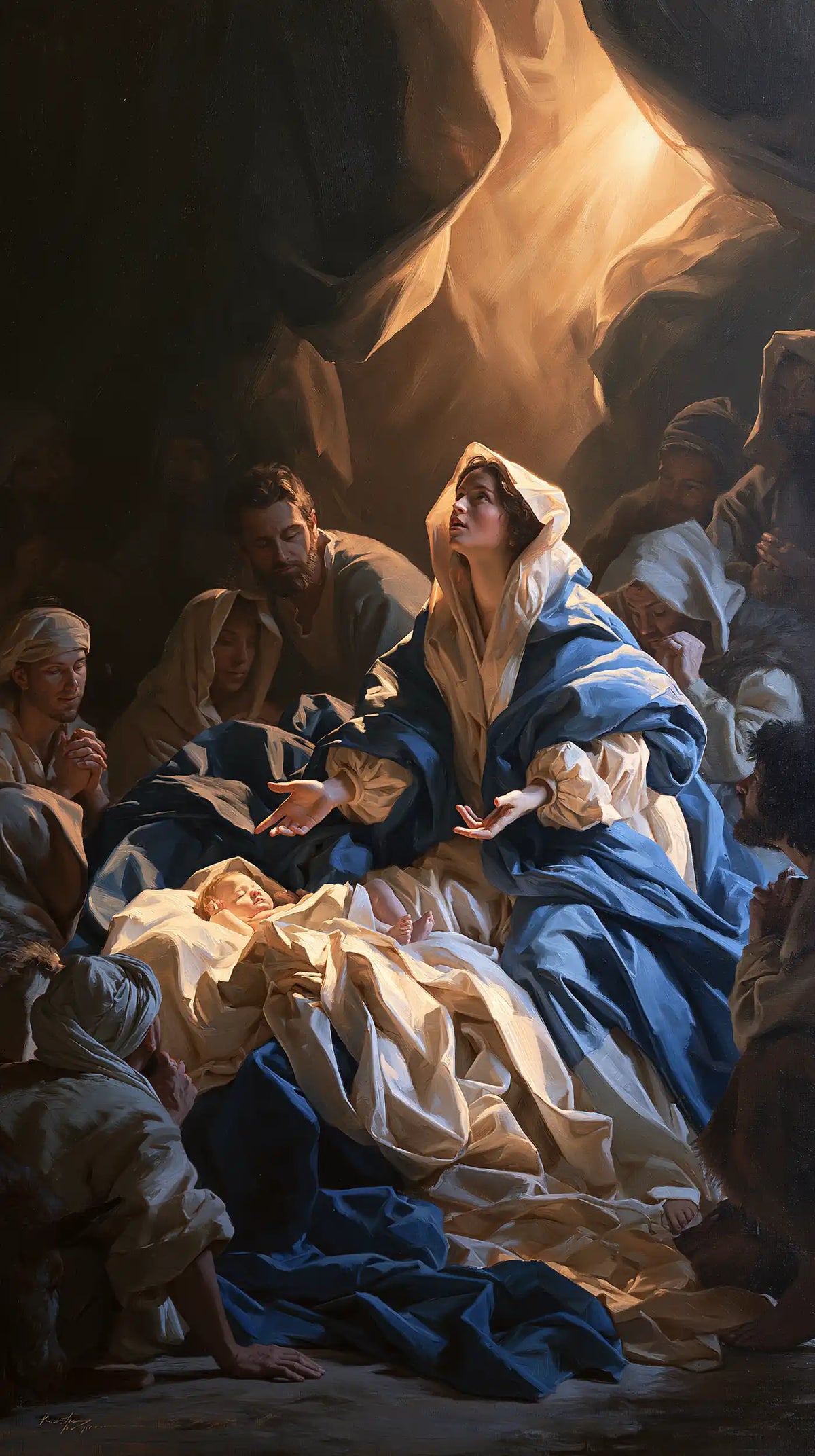 La Nativité — L’Ouverture d’or au-dessus de la crèche