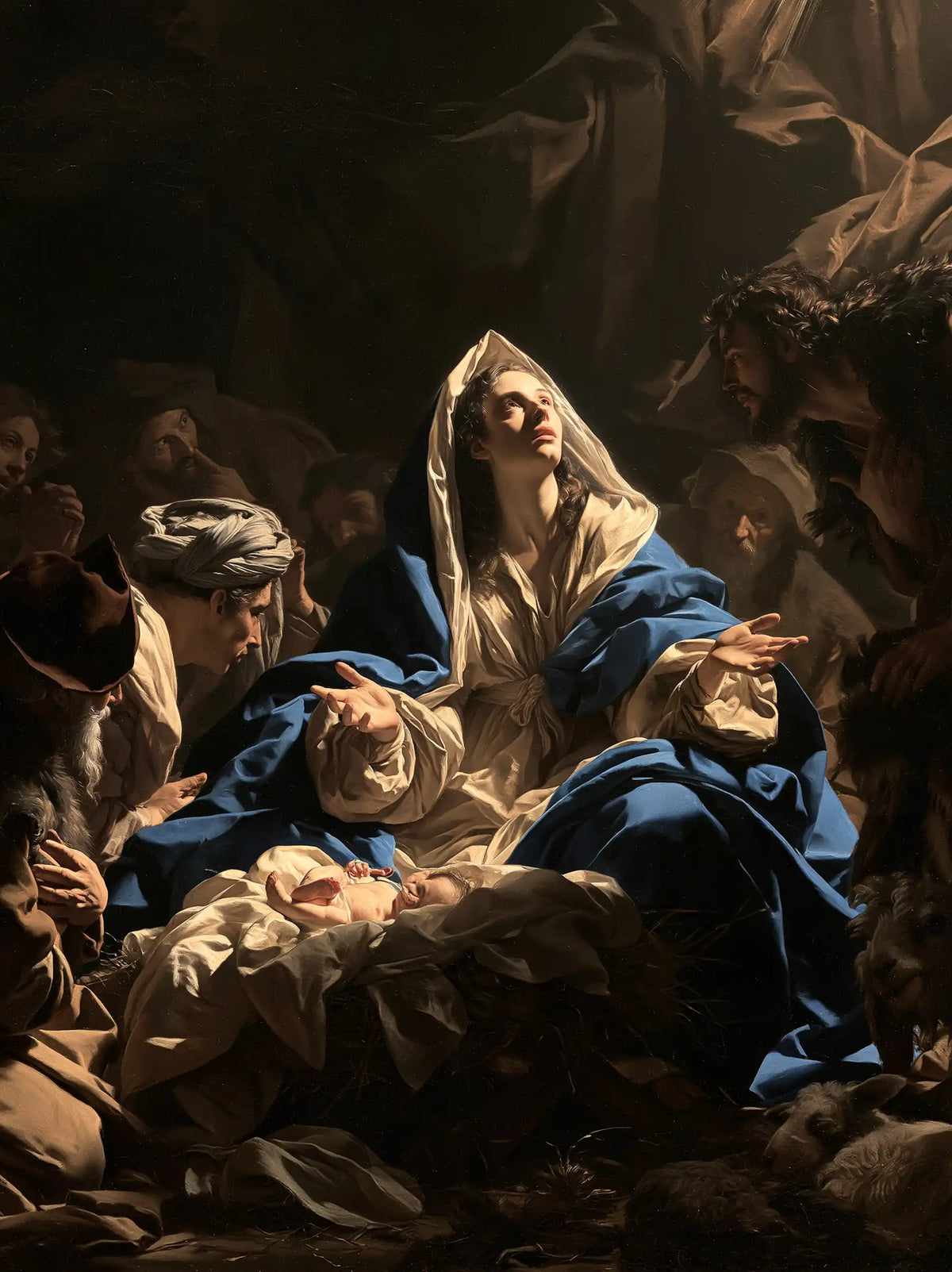 La Nativité — La Prière aux deux paumes offertes