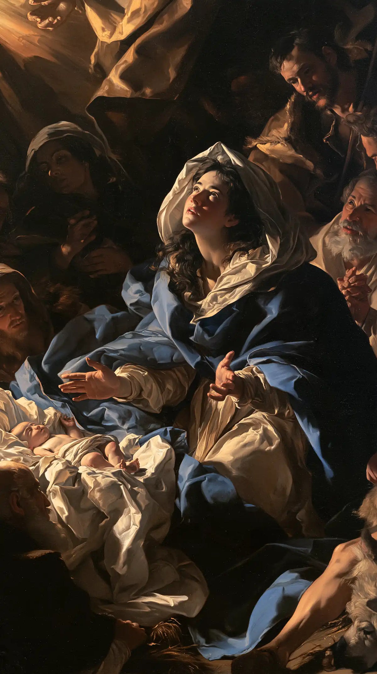 La Nativité — Le Visage éclairé dans l’assemblée