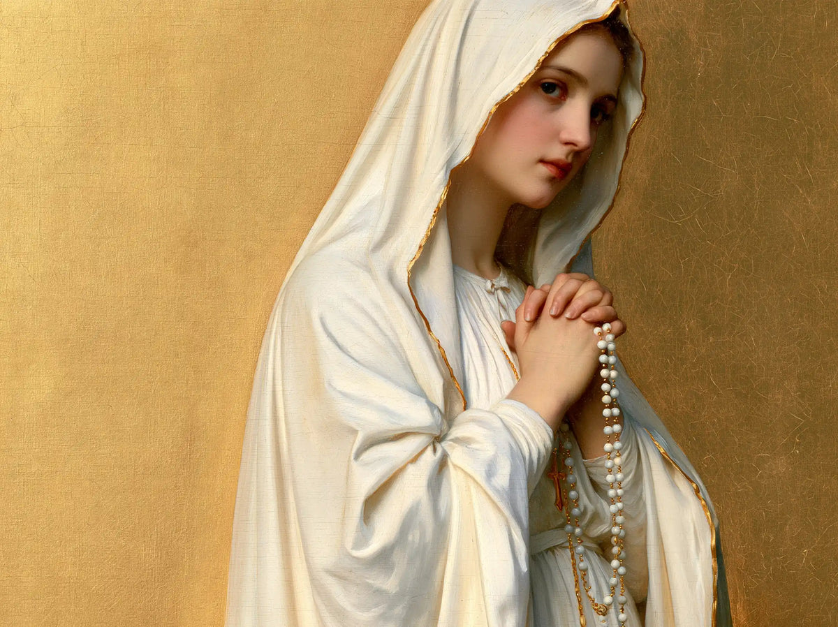 Our Lady of Fatima – Folded Hands in Honeyed Light