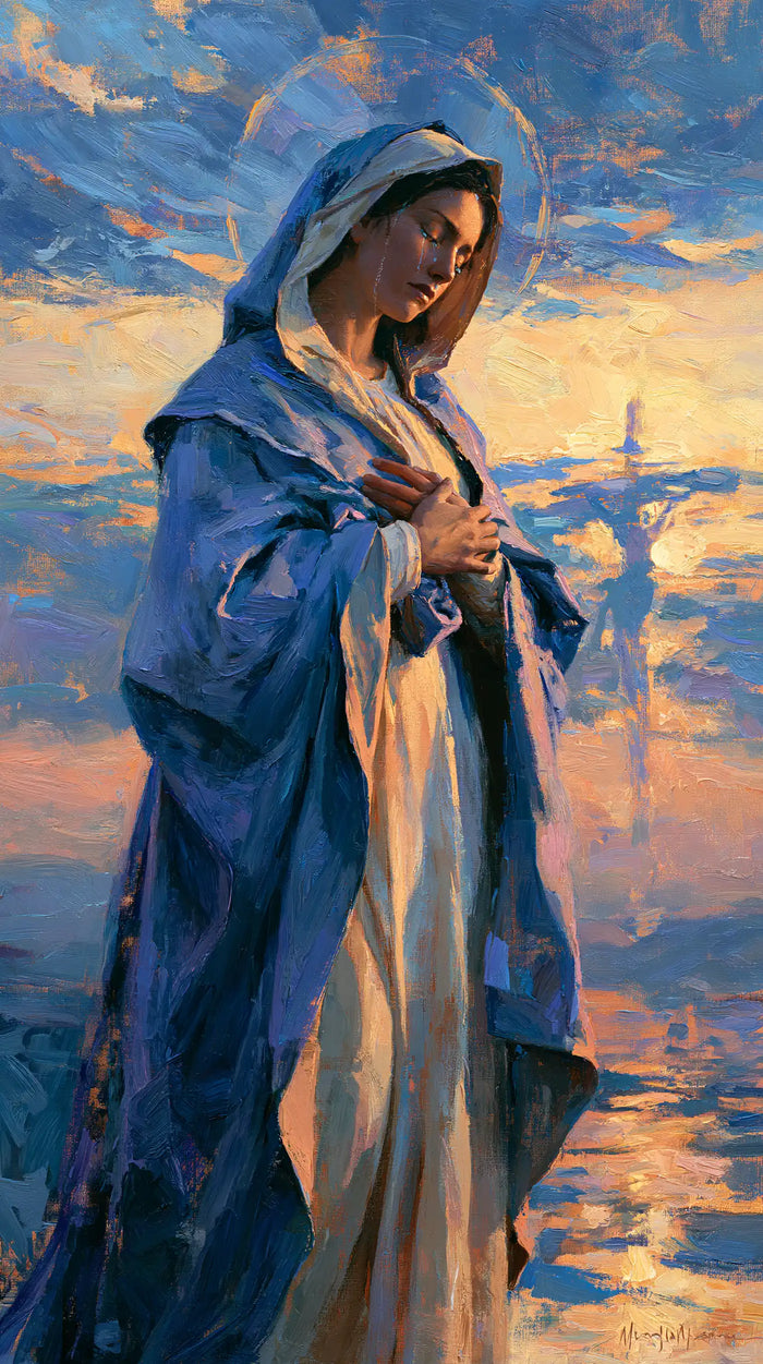 Notre-Dame des Douleurs — La Veille au bord des reflets d’or