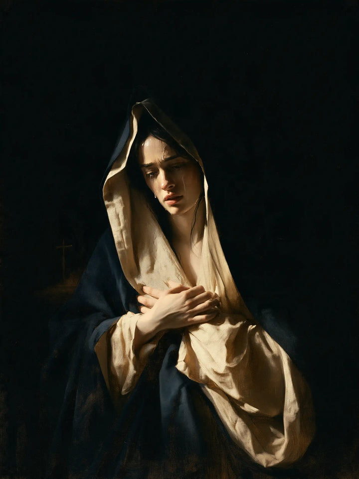 Notre-Dame des Douleurs — Le Recueillement dans l’ombre bleutée