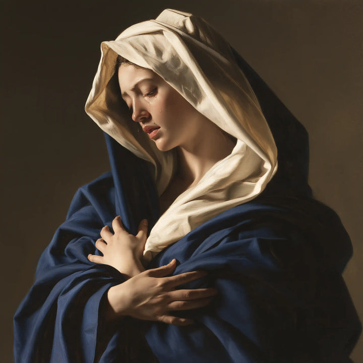 Notre-Dame des Douleurs — L’Étreinte du manteau bleu