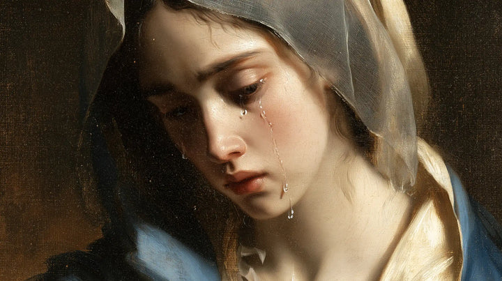 Notre-Dame des Douleurs — La Larme au bord du profil pâle