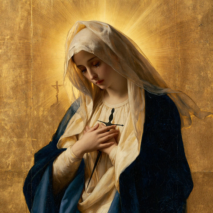 Notre-Dame des Douleurs — Le Cœur sous le voile couleur de blé