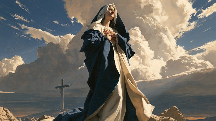 Notre-Dame des Douleurs — Le Cœur devant les tours de nuages