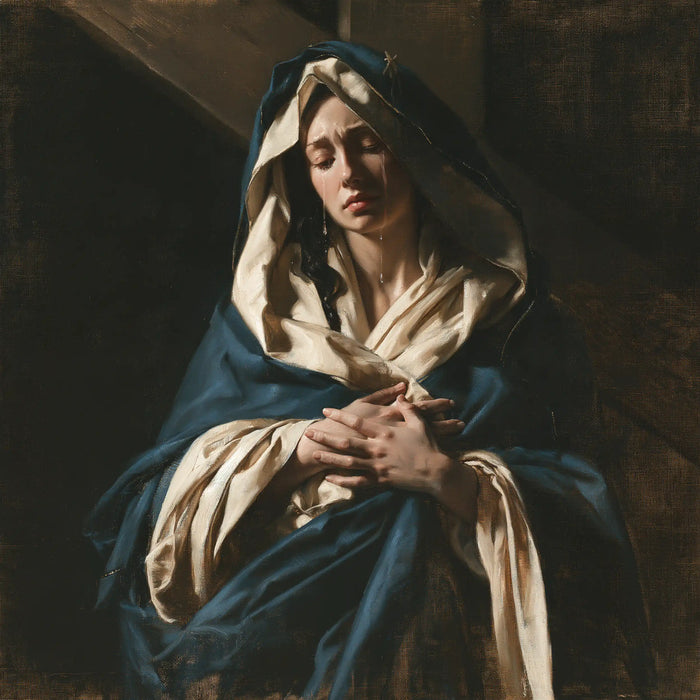 Notre-Dame des Douleurs — La Veille au manteau de bleu fané