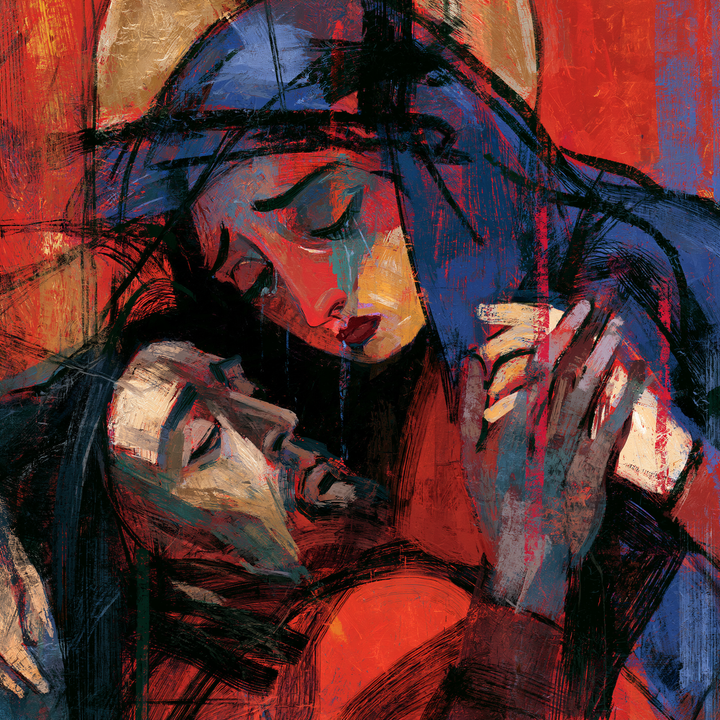 La Pietà — L’Étreinte aux traits noirs