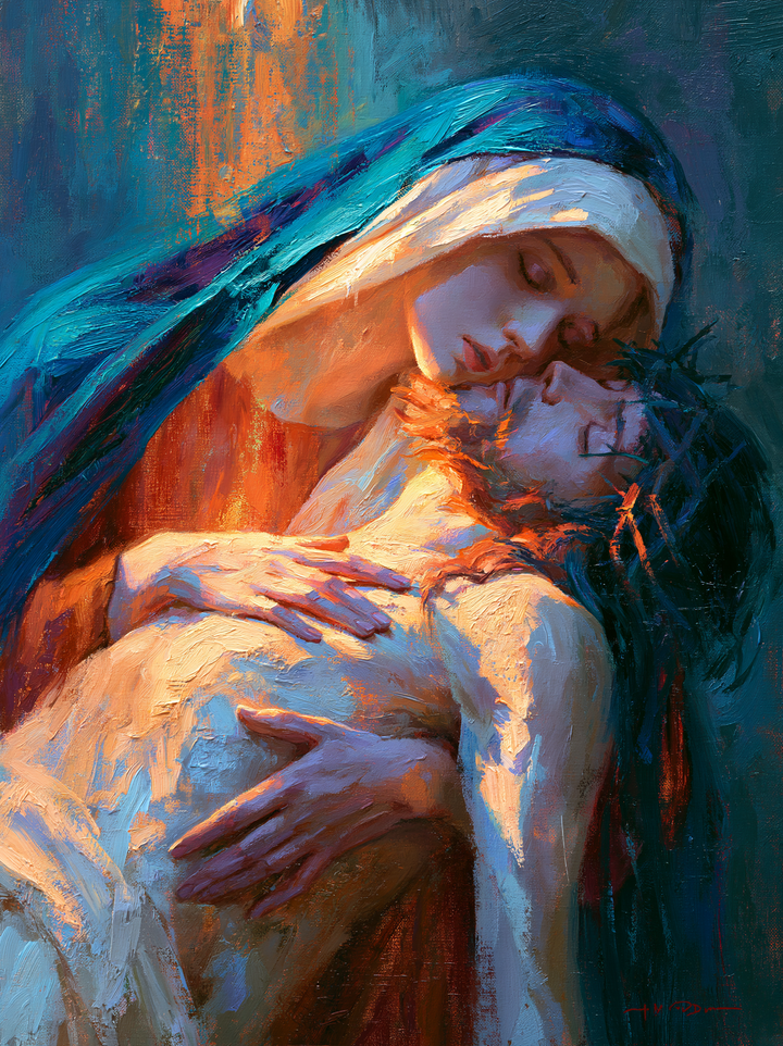 La Pietà — Le Manteau turquoise du refuge
