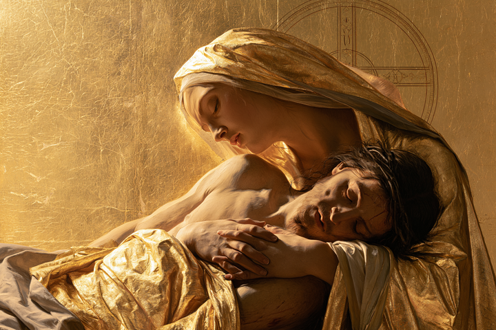 La Pietà — Le Linceul aux plis de soleil