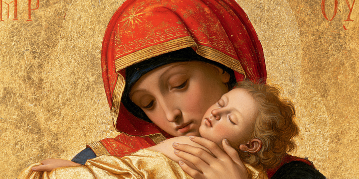 La Vierge à l’Enfant — Le Sommeil sous le voile vermeil