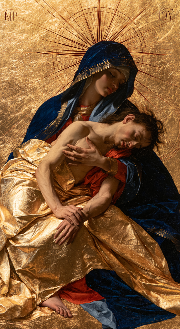 La Pietà — Les Rayons derrière le voile bleu